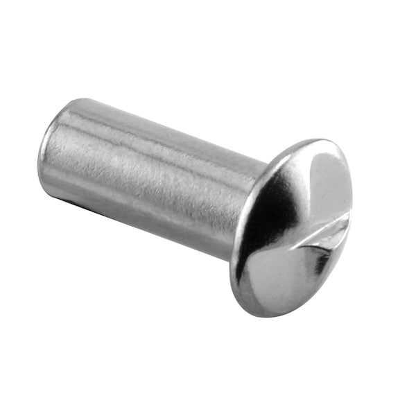 One Way Barrel Nut, No 10-24 x 5/8 in., Stainless Steel, PK100